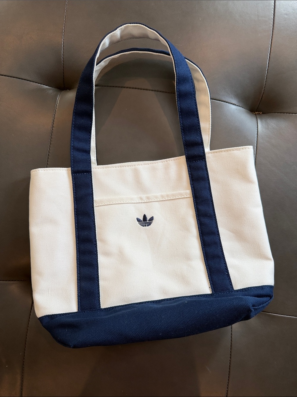 adidas Canvas Tote with Trefoil Logo